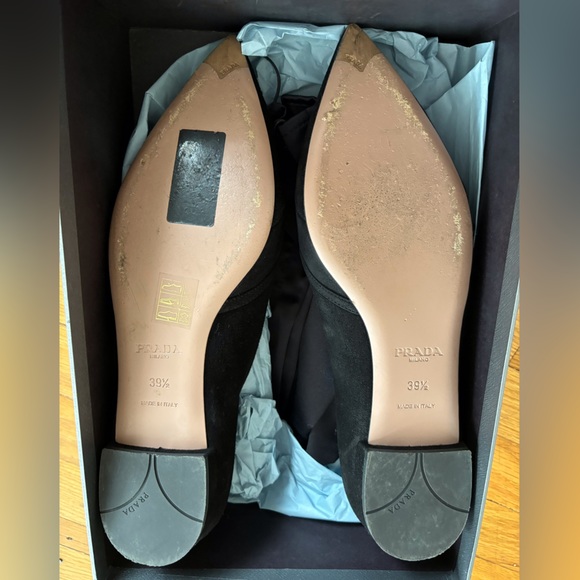 Black Prada Flats with Cutouts - Picture 5 of 5